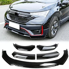 For Honda CR-V CRV 2014-2022 Gloss black Front Bumper Lip Splitter Chin Spoiler