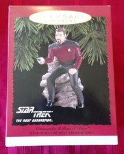 1996 Star Trek Commander William T. Riker TNG Hallmark Keepsake Ornament QXI5551