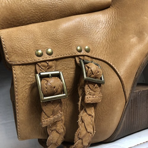 Steve Madden Bootie 10 Brown Tender Braided Strap Ankle Boot Women’s NIB - Picture 5 of 12