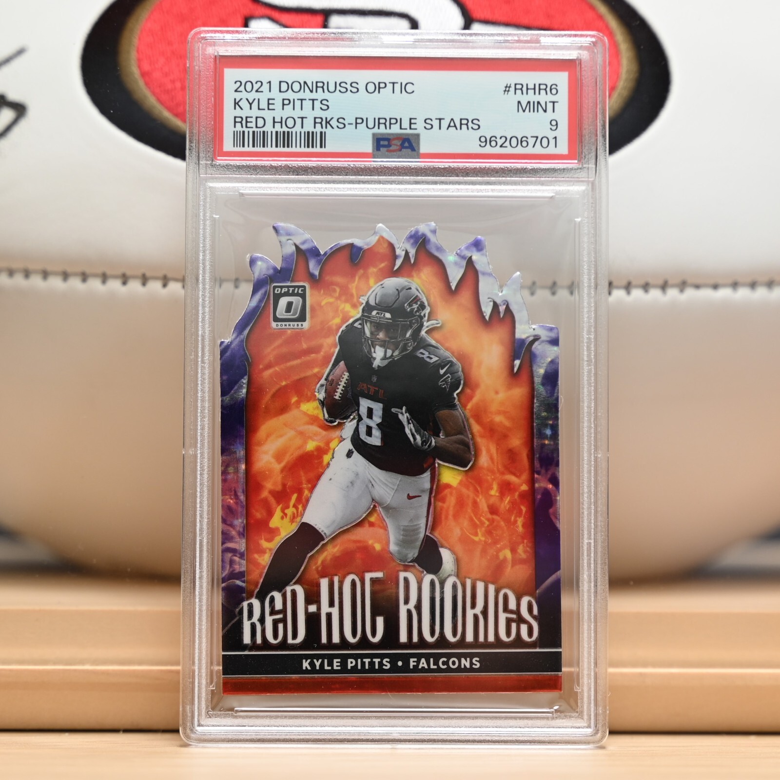 Kyle Pitts Panini Donruss Optic Red Hot Rookies #RHR6 Purple Stars