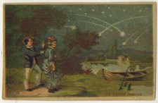 Chromo-The shooting stars-on the water's edge boat--Merveille du Ciel-Ref.251