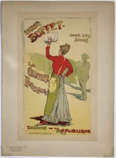 Eugenie Buffet Poster by Stevens Original Fr 1899 Les Maitres de l'Affiche p151