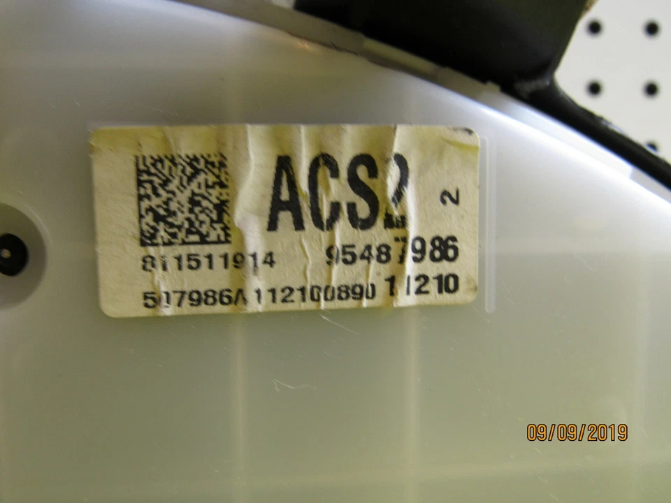 Chevrolet Cruze 2012 velocímetro cuadro de instrumentos 95487986 millas desconocidas Foto 3 de 4