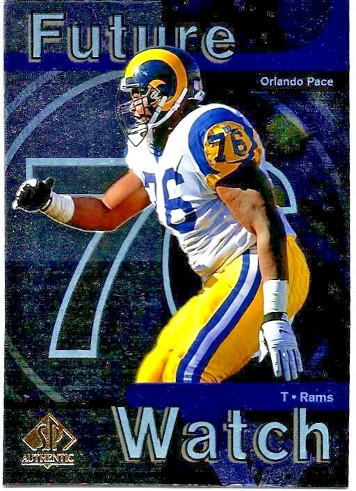 1997 SP AUTHENTIC ORLANDO PACE RC MINT #1 HOF BUCKEYES  PANCAKE