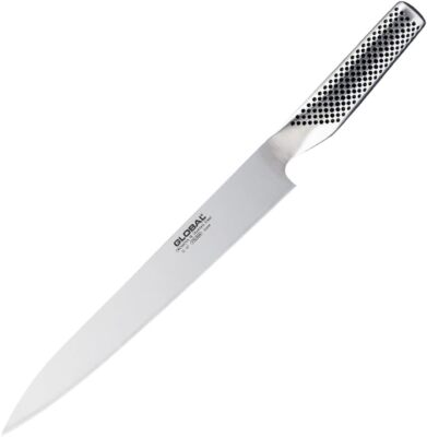 GLOBAL Sashimi Knife Double edged Blade Length 9.84in G 47 Stainless Steel Silve