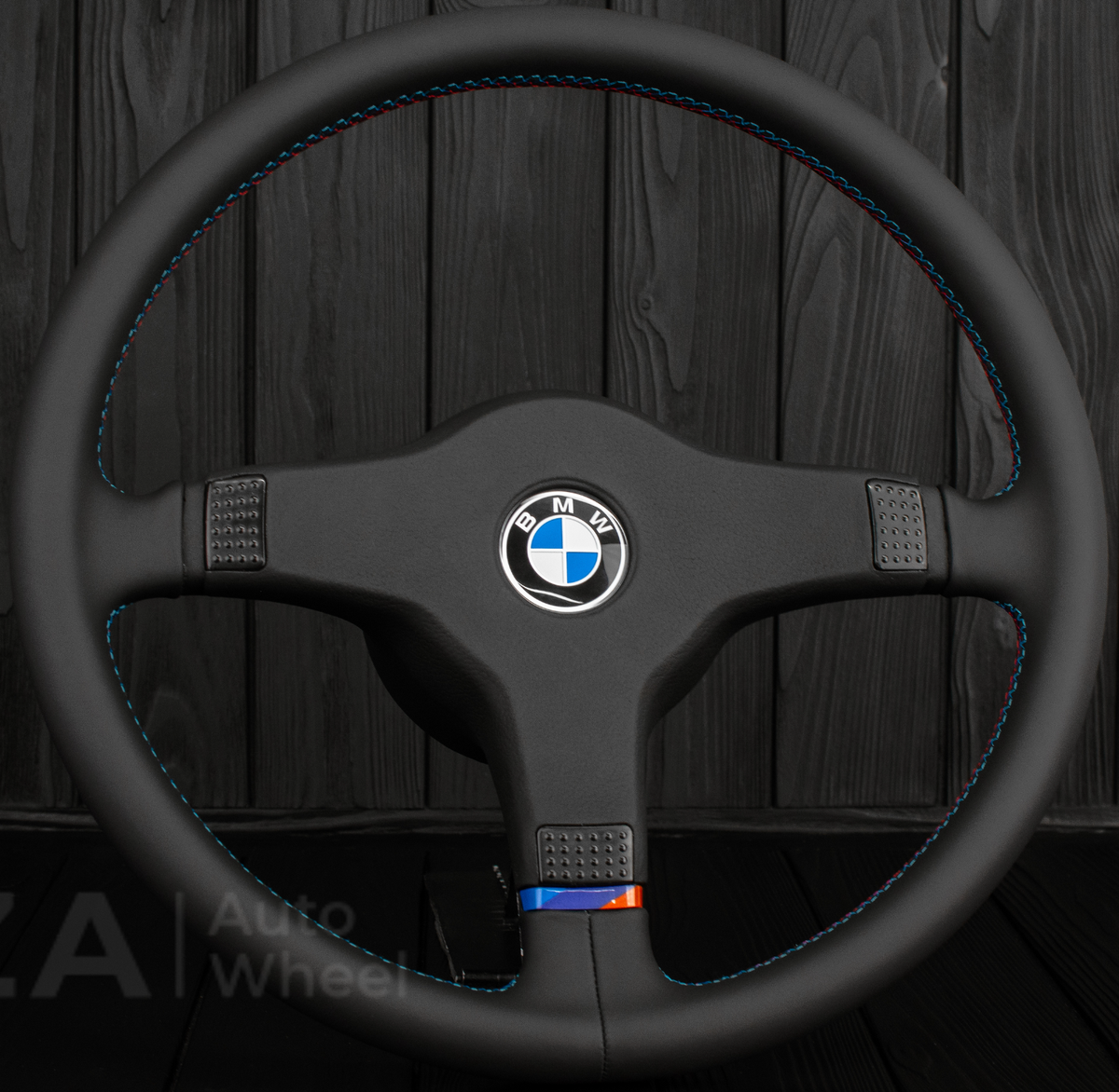  E30 純正 Mテック1 ステアリング 385mm 品番1152896 Bmw M Tech 1 steering wheel refinished 385mm e30 M3 325i e28 e34