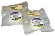 Techspray 1802-50F No-Clean #2 Desoldering Braid, 50' x 1.4mm, Pack of (2), NEW