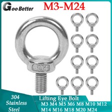 M3 M4 M5 M6 M8 M10 M12 M14 M16-M24 304 Stainless Steel eyebolt Lifting Eye Bolt