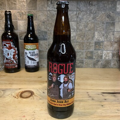 Rogue Brewing John John Dead Guy Ale Bottle 22oz Retired Oregon Beer RARE