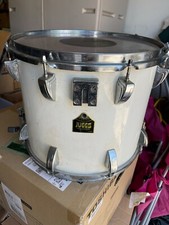 Vintage Percussion 14 x 12 Rare Juggs Snare Drum White Cream