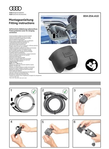 Audi Original e-tron Gefrierschutz Abdeckung Ladeanschluss 85H054410 - Bild 2 von 3