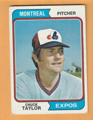 Chuck Taylor Montreal Expos 1974 Topps #412 Bell Buckle Tennessee 10L