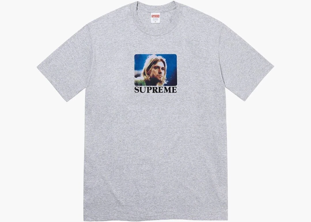 T shirt à manches courtes gris Supreme Kurt Cobain Heather SS23 taille S