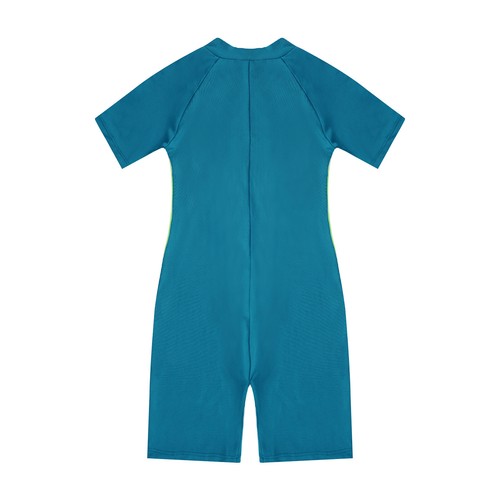 UK Girls Boys One Piece Swimsuit Short Sleeve Water Sports Surfing Bathing Suit - Picture 44 of 72