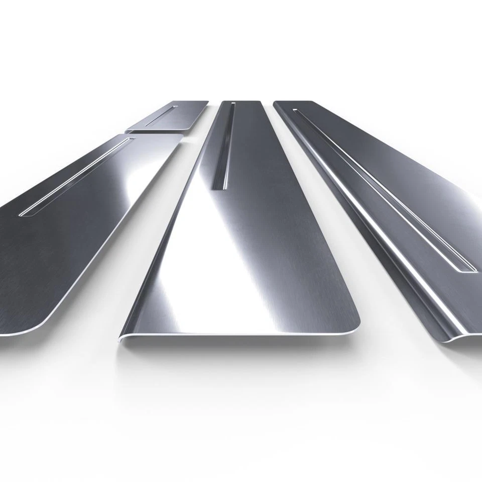 Protectores de acero para umbrales para Mitsubishi Colt I (2003-2008) satinado 1 - Imagen 4 de 4