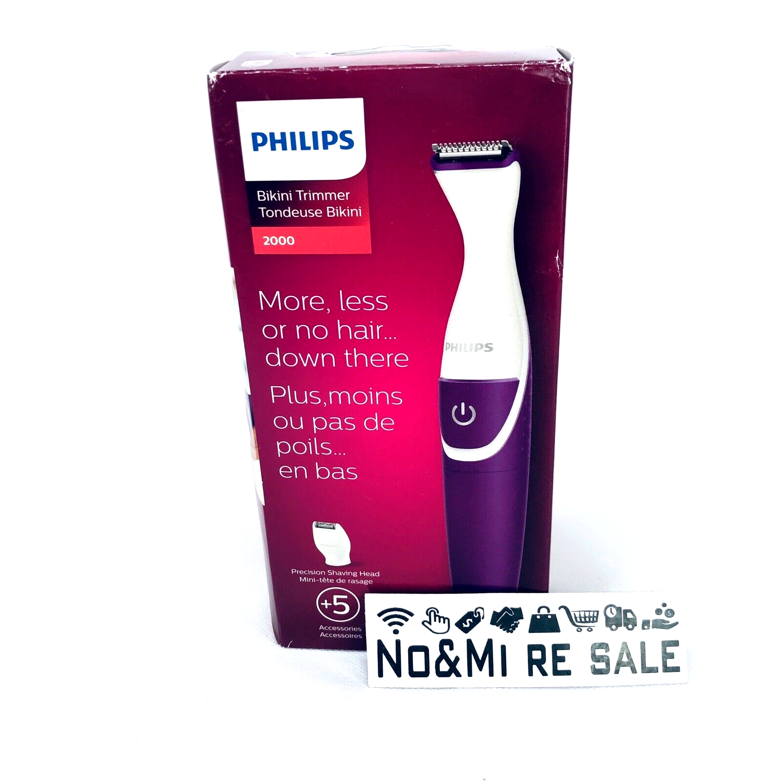 Philips Bikini Genie BRT383/50 Cordless Womens Trimmer Bikini Line