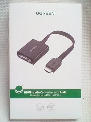 UGREEN HDMI to VGA Converter with Audio New in Open pack
