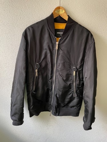 Dsquared MA1 Bomber Jacket Black Size 