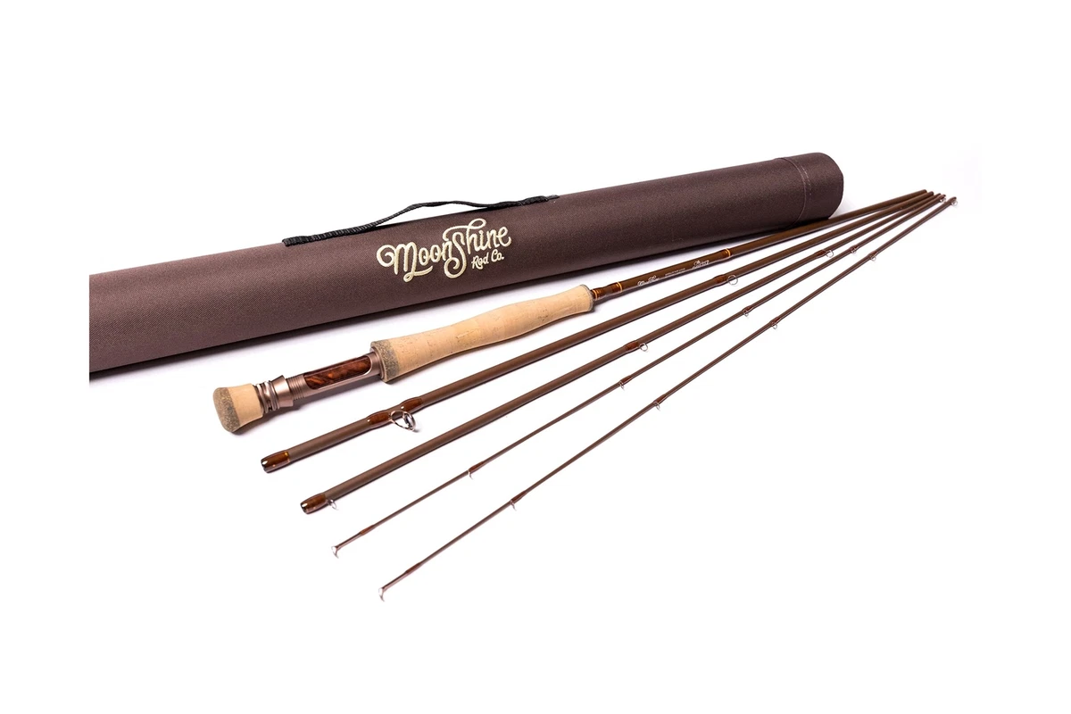 Moonshine Rod Co. The Drifter Series II Fly Fishing Rod with Carrying Case  and Extra Rod Tip Section, 7wt 9ft, Rods -  Canada