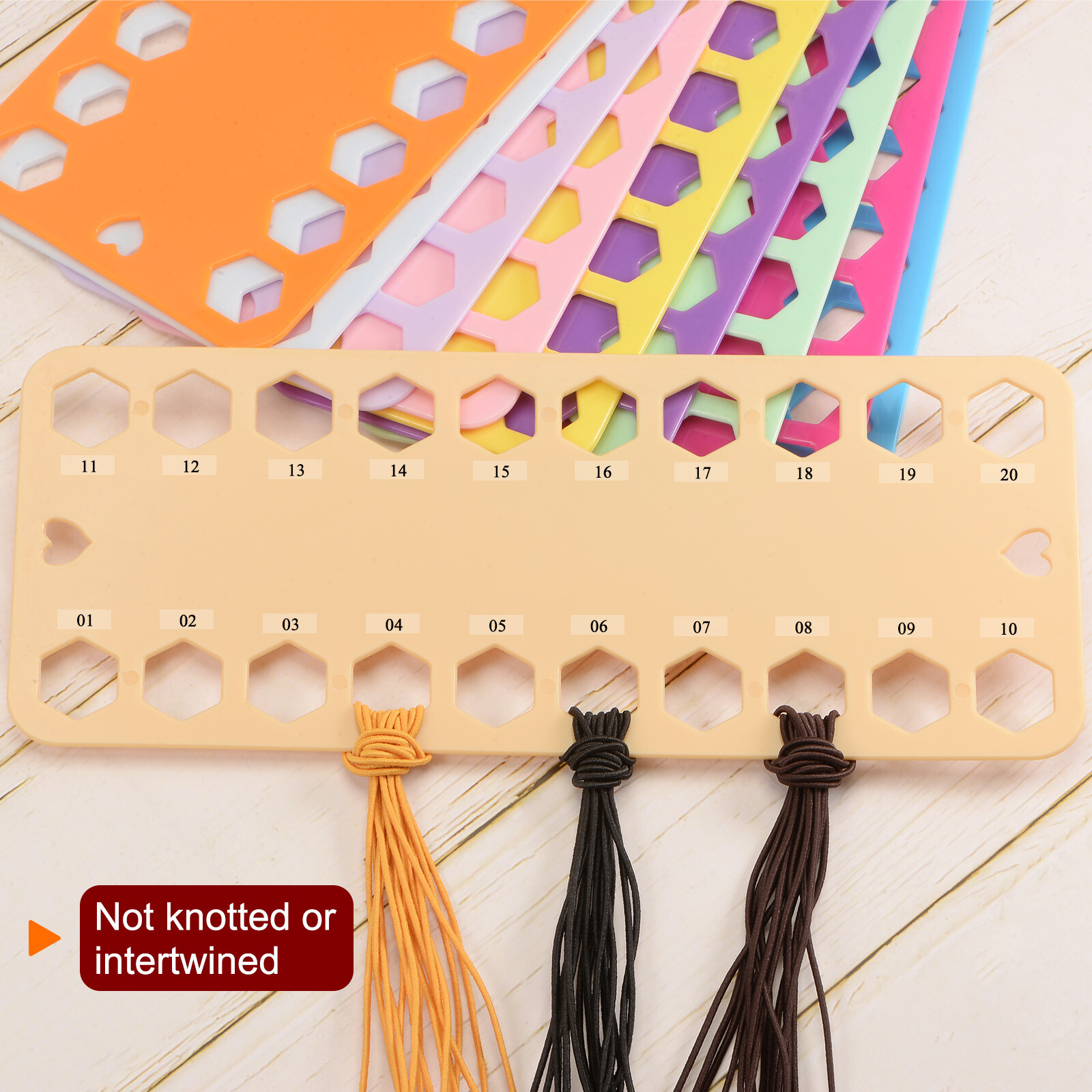 PH PandaHall 30 Stück Acryl Fadentropfen - 25x50mm Stickgarn Organizer