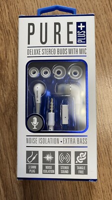 Pure DELUXE STEREO BUDS MIT MIKROFON Kopfhörer Neu
