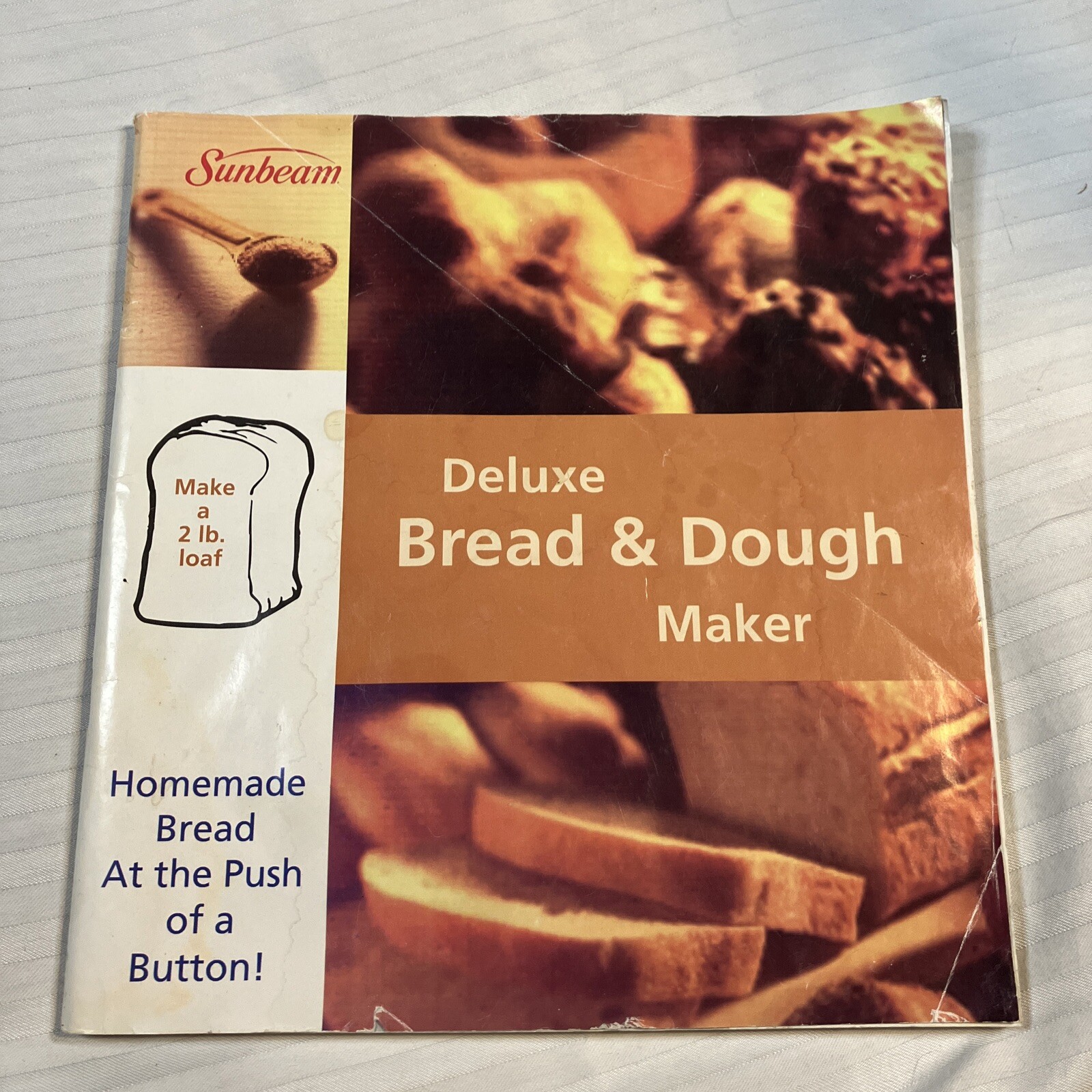 Vintage Sunbeam Deluxe Bread & Dough Maker 1997 Instruction Manual & Recipes