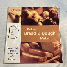 Vintage Sunbeam Deluxe Bread & Dough Maker 1997 Instruction Manual & Recipes