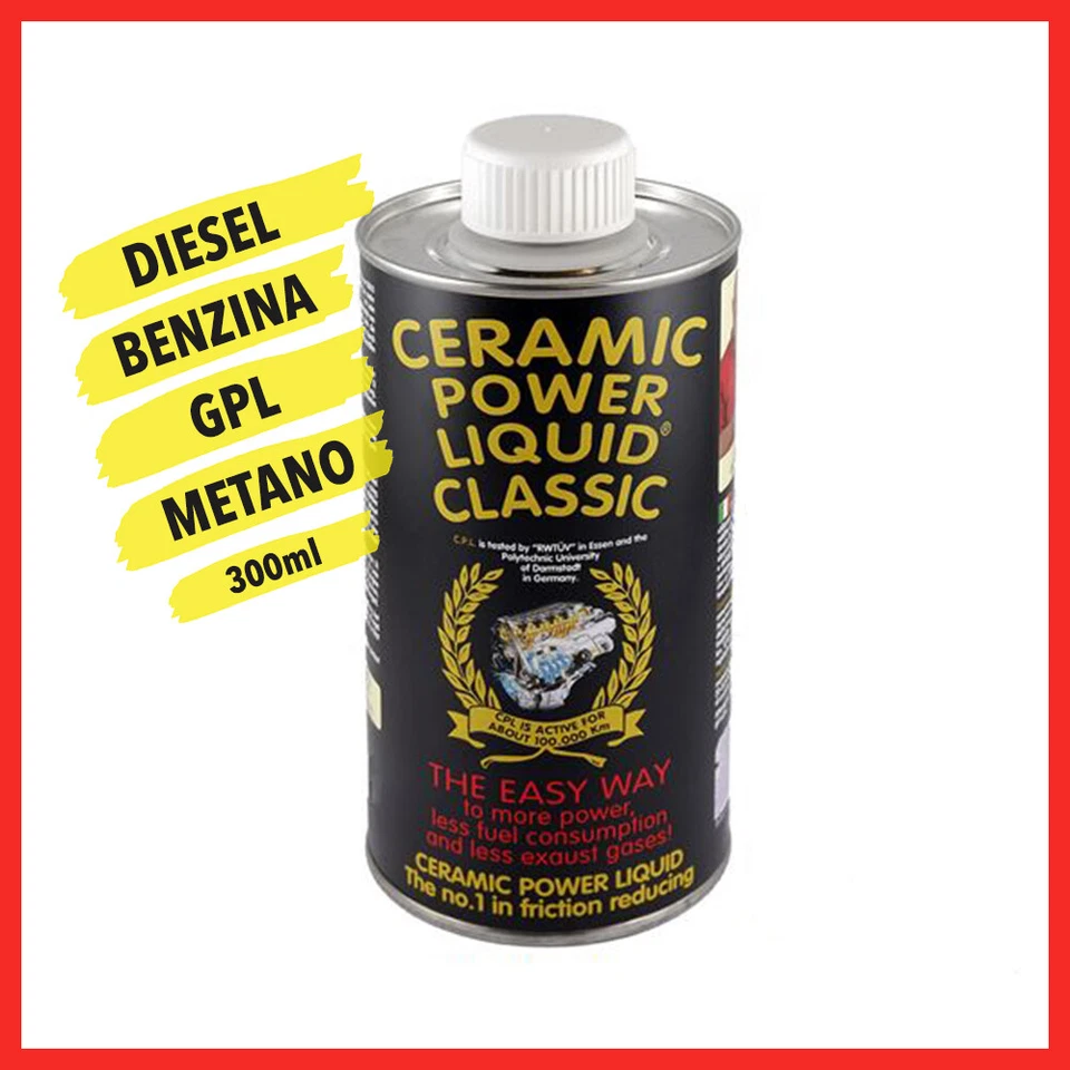Trattamento ceramico motore benzina additivo anti attrito ceramic Power Liquid