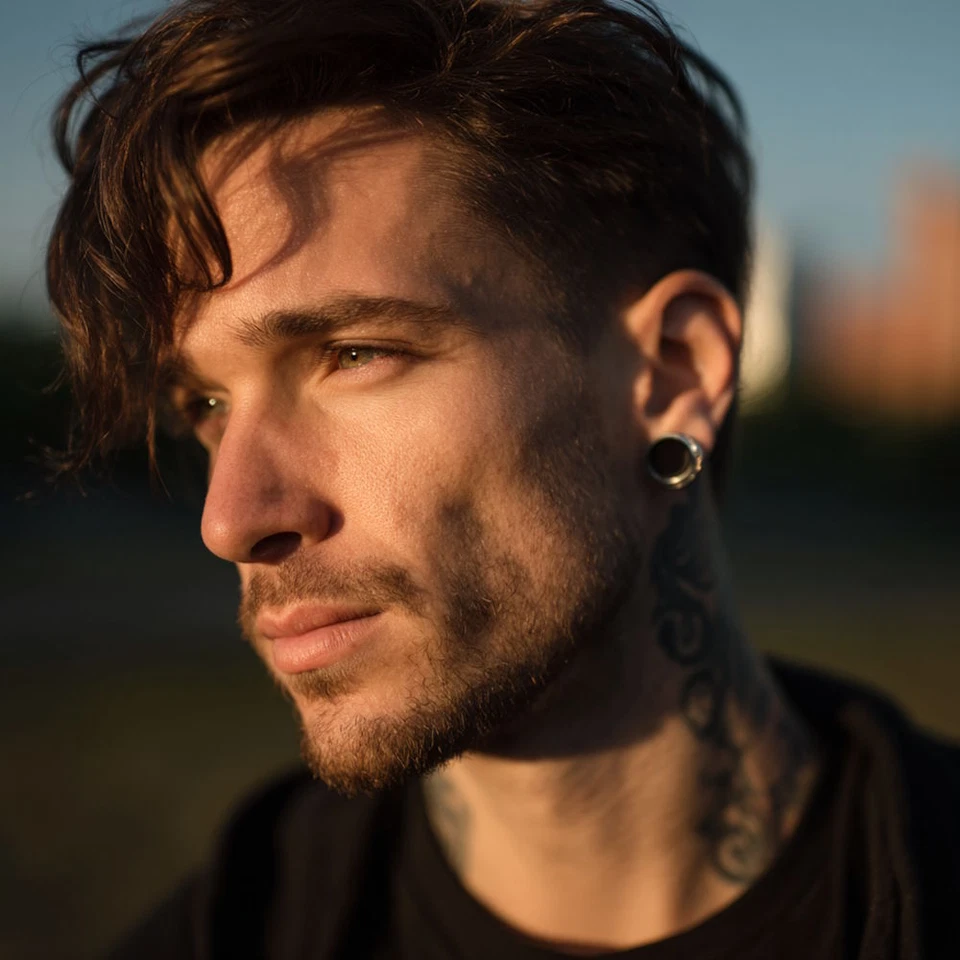 Treuheld® - Flesh Tunnel - Titan - Extra Lang - Silber (1075) - Bild 3 von 4