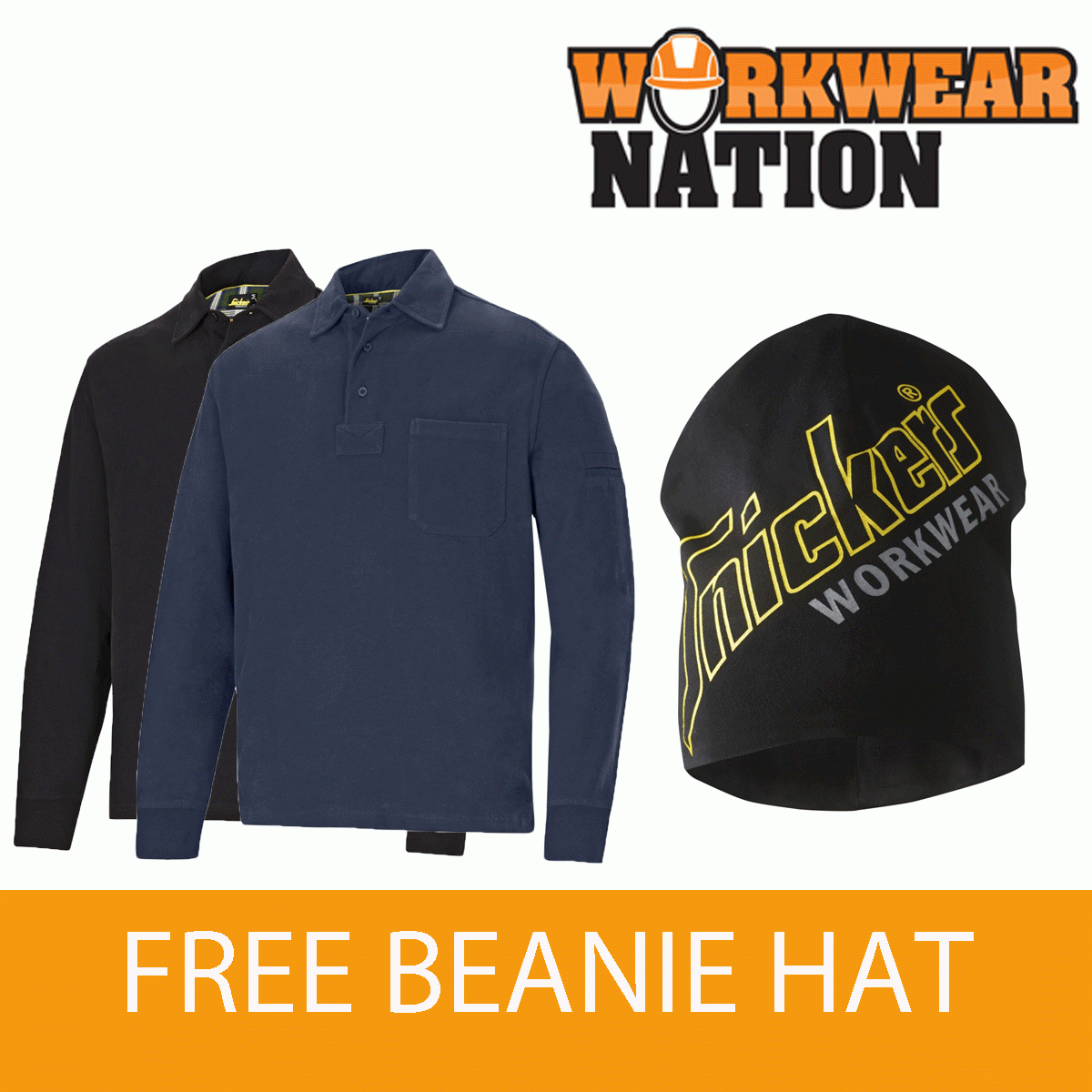 Snickers 2712 Maglia da Rugby Vari Colorei - Cappellino Gratis Snickers 2712 Maglia da Rugby Vari Colorei - Cappellino Gratis