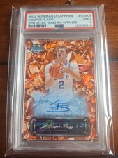 2024 Bowman U Sapphire Cooper Flagg Auto Orange /25 PSA 9