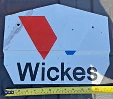 Vintage Wickes Building Supply Metal Sign 1978 Scioto Signs Advertising