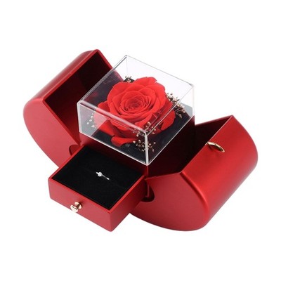 Double-Open AppleShaped Jewelry Gift Box Drawer Box for Daily Storage