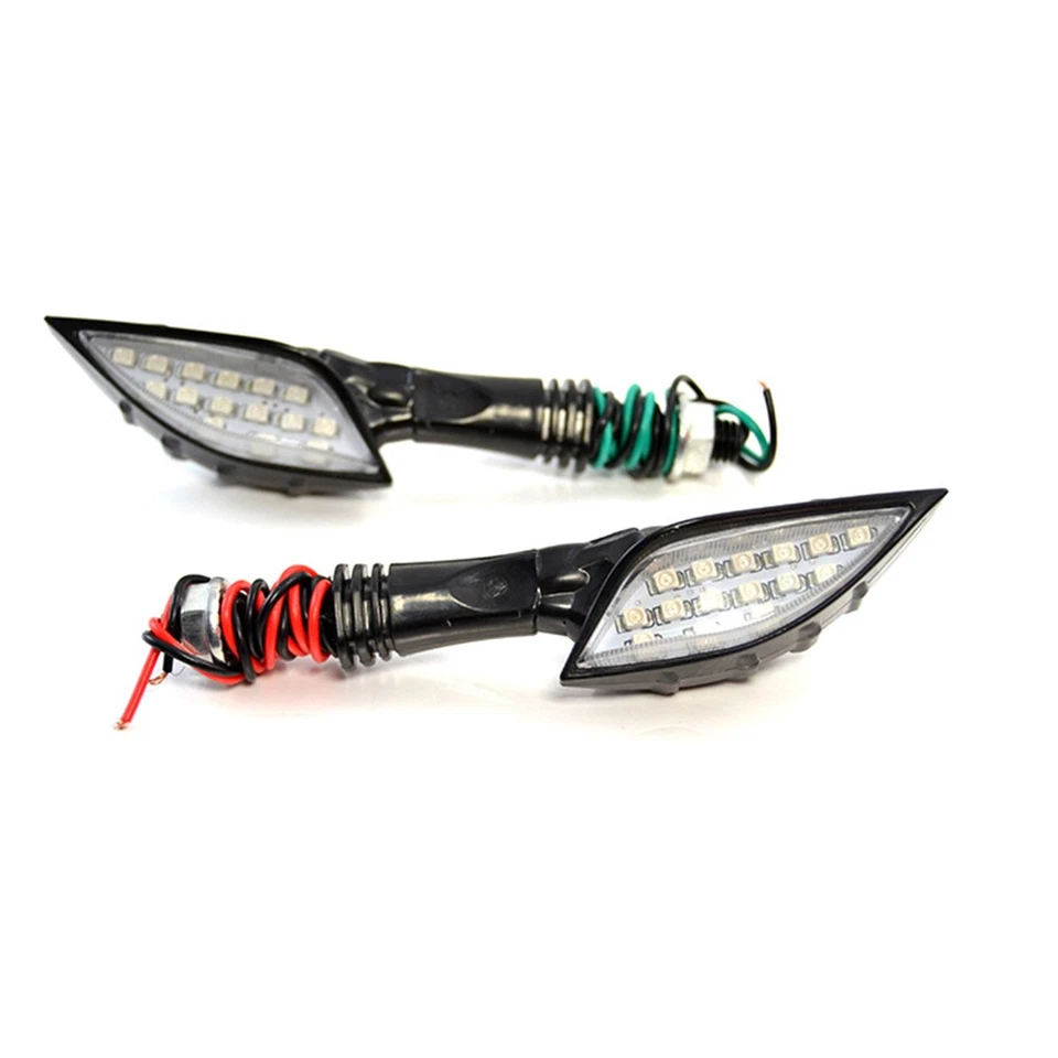 4x Motorcycle LED Turn Signal Light Dirt Cruisers Indicators Lights Universal Foto 2 de 4