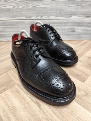 TRICKER'S FRANCIS DERBY BROGUES LEDER SCHWARZ - UK 6.5 FIT 5 - TOP ZUSTAND