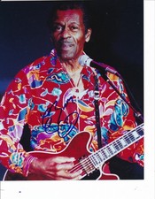 Chuck Berry Signed/Autographed 8x10 Photo Performer BAS/Beckett 198906