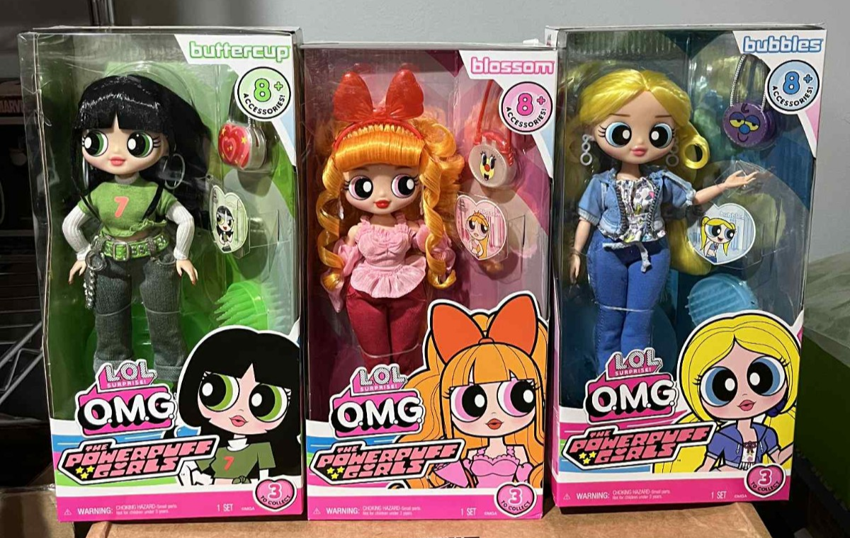 LOL SURPRISE OMG POWERPUFF GIRLS DOLLS COMBO - ALL 3 IN HAND (1-2