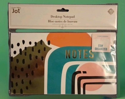 Jot Desktop Notepad Stay Organization 8.75x5inches 40 Sheets-Notes