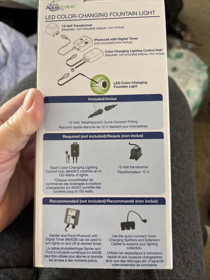 Fuente de luz LED cambiante de color Aquascape Foto 3 de 4