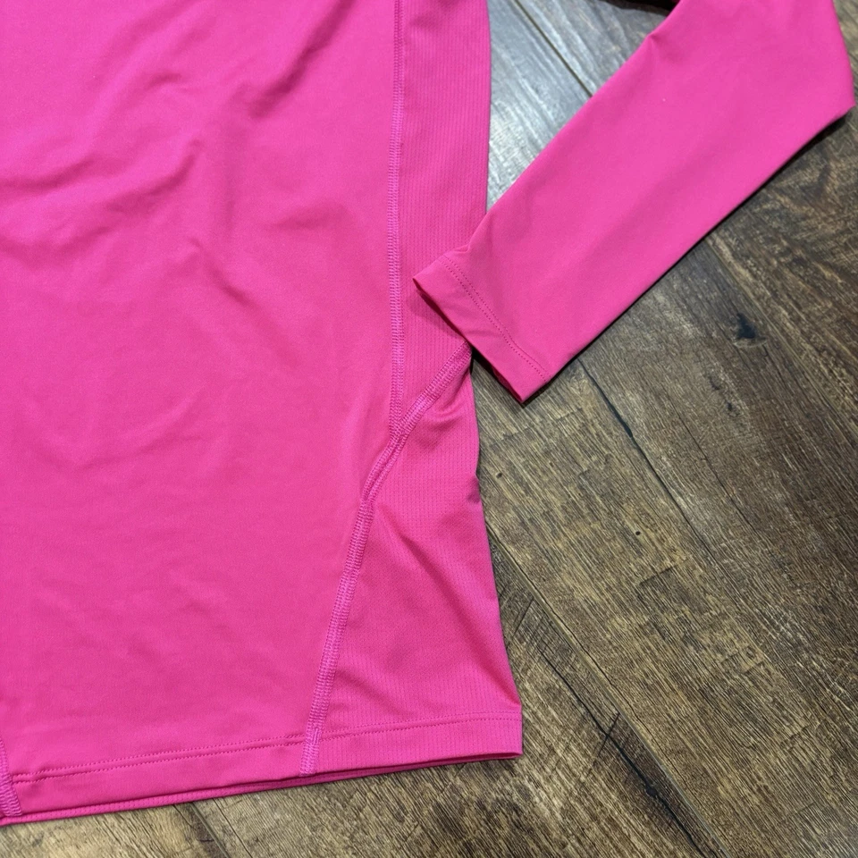 Blusa de compressão Under Armour Heat Gear feminina rosa manga longa tamanho P - Imagem 4 de 4