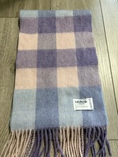 Edinburgh 100 Lambswool Scarf 64" x 10", Plaid Fringe Modern