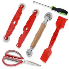 6 in 1 Window Screen Installation Kit Repair Roller Tool Rubber Strip Shovel