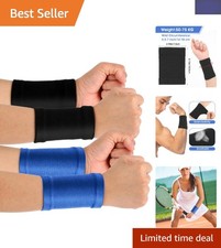 Compression Wrist Sleeves - Pain Relief for Sports, Gym, and Daily Activities