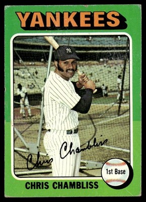 1975 Topps Chris Chambliss - VG+ New York Yankees #585