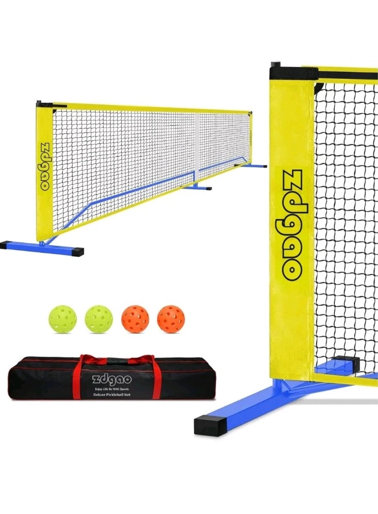Pickleball Net for Driveway with 22FT Regulation Size Pickleball Net, 4 Outdoor Pickleball Net for Driveway with 22FT Regulation Size Pickleball Net, 4 Outdoor