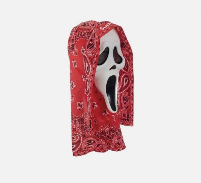 Supreme SS26 GhostFace* Mask Red Bandana