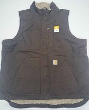 Carhartt Brown Work Vest   XL Tall   Brand New With Tags   Sherpa Lined