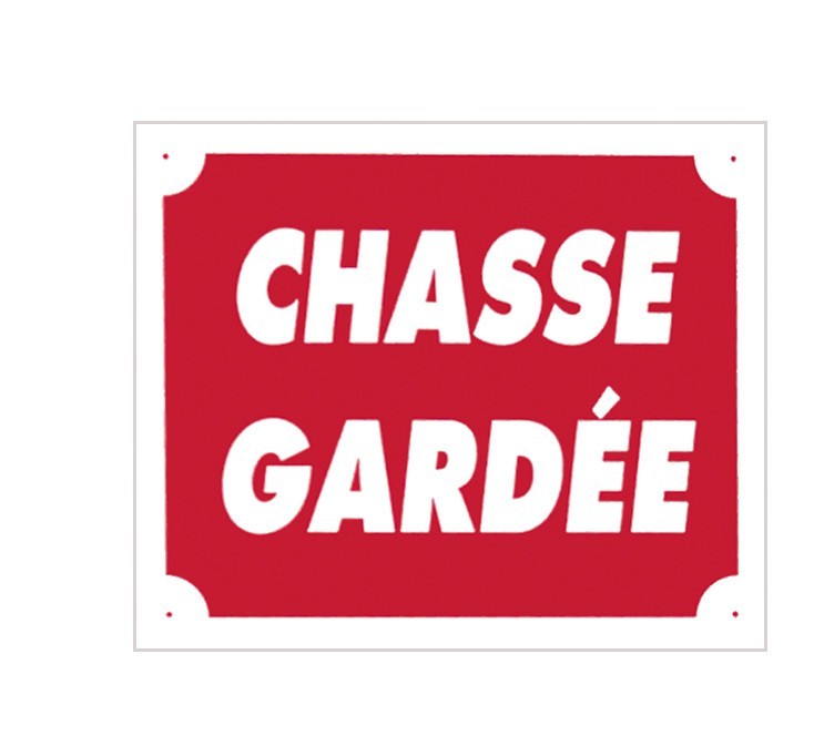 Panneau Chasse Gardée en PVC - Pack de 10 Pancartes de Signalisation Signalétique
