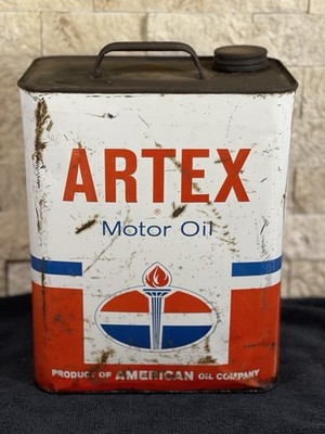 Vintage Artex Motor Oil 1 2 Gallons