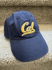 Vtg Cal Adjustable Cap UC Berkley Golden Bears Hat Navy Embroidered Nike